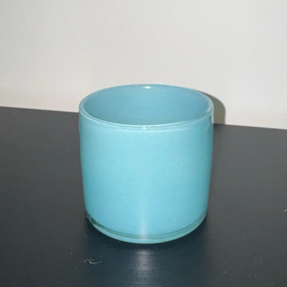 West Elm glass tealight holders set of three